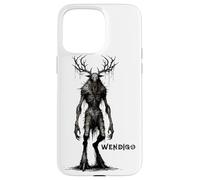 Carcasa para iPhone 15 Pro MAX Monstruo Wendigo, Skinwalker, críptido, Malvado Monstruo de Terror