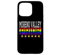Carcasa para iPhone 15 Pro MAX Moreno Valley Pride Gay Lesbianas Queer LGBT Rainbow Flag