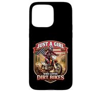 Carcasa para iPhone 15 Pro MAX Moto Freak Funny Motorbike Lover Dirt Bike Rider American MX