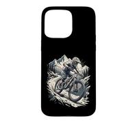Carcasa para iPhone 15 Pro MAX Mountain Bike Rocks Trail Montañas Ciclismo