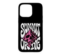 Carcasa para iPhone 15 Pro MAX Mountaineering Summit Or Die Peak Bagger Skull Climbing