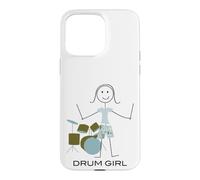 Carcasa para iPhone 15 Pro MAX Mujeres Divertidas Bateristas, Chicas músicas Bateristas