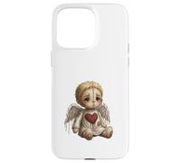 Carcasa para iPhone 15 Pro MAX Muñeca Ángel Roto con Corazón