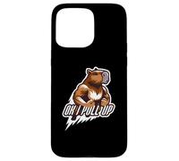 Carcasa para iPhone 15 Pro MAX Muscular Capibara Gym Rat Ok I Pull Up Divertido Entrenamiento