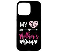 Carcasa para iPhone 15 Pro MAX My First Mothers Day Outfit Mommy 1st Time Mom Happy Mother
