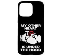 Carcasa para iPhone 15 Pro MAX My Other Heart Is Under The Hood Quote