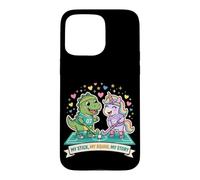 Carcasa para iPhone 15 Pro MAX My Stick My Squad My Story Hockey sobre césped Unicorn Dino