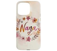 Carcasa para iPhone 15 Pro MAX Nana Floral Heart Flower Cottagecore Cute Grandma