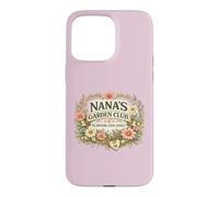 Carcasa para iPhone 15 Pro MAX Nana's Garden Club Plantación Amor Jardinería Diaria Floral