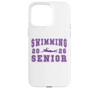 Carcasa para iPhone 15 Pro MAX Natación Senior Night Swim Senior 2026 Graduación 49