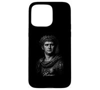 Carcasa para iPhone 15 Pro MAX Nero Emperador Romano Retrato Antiguo Icono de Roma
