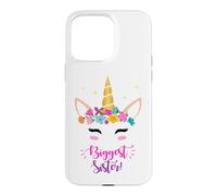 Carcasa para iPhone 15 Pro MAX New Baby Girls Biggest Sister Unicorn