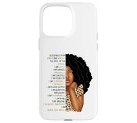 Carcasa para iPhone 15 Pro MAX Niños Black Pride Girls Soy Black Girl Magic Cheetah Leopard