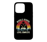 Carcasa para iPhone 15 Pro MAX Nivel de Escuela Secundaria Completa Clase de Videojuegos graduación