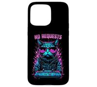 Carcasa para iPhone 15 Pro MAX No Hay peticiones House Cat DJ Rave EDM Music Deejay Equalizer