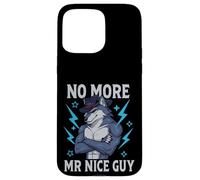 Carcasa para iPhone 15 Pro MAX No más señor Buen Chico Gracioso Alfa Lobo Meme desquiciado Brainrot