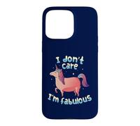 Carcasa para iPhone 15 Pro MAX No me Importa, Soy Fabuloso, Unicornio Rosa, Divertido, Confianza, TFS