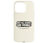 Carcasa para iPhone 15 Pro MAX No Todas Las Cicatrices Son visibles Conciencia sobre el TEPT Fallo Invisible