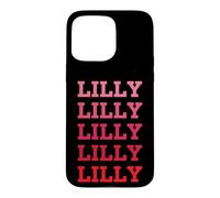 Carcasa para iPhone 15 Pro MAX Nombre Personalizado Lilly I Love Lilly Vintage