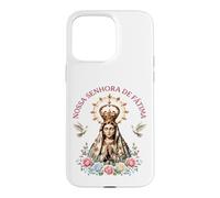 Carcasa para iPhone 15 Pro MAX Nossa Senhora de Fátima Floral Católica