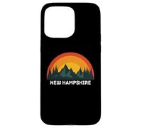 Carcasa para iPhone 15 Pro MAX Nuevo Hampshire Vintage Sunset 80s Retro Summer State USA