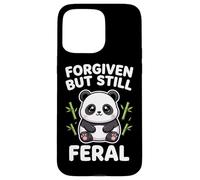 Carcasa para iPhone 15 Pro MAX Obra de Arte Kawaii de Panda gordito perdonado Pero todavía Salvaje