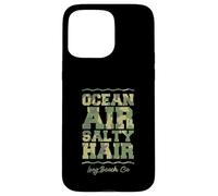 Carcasa para iPhone 15 Pro MAX Ocean Air Salty Hair Long Beach California Tropical