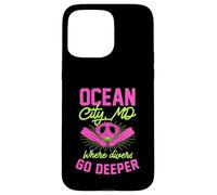 Carcasa para iPhone 15 Pro MAX Ocean City Maryland, Donde los buceadores profundizan en el Buceo