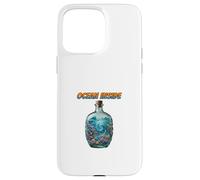 Carcasa para iPhone 15 Pro MAX Océano Dentro Botella Arte Vida Marina Espiral Escena