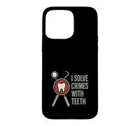 Carcasa para iPhone 15 Pro MAX Odontólogo forense Investigador Dental Laboratorio de Crimen Regalo