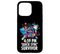 Carcasa para iPhone 15 Pro MAX Office Worker 4:59 PM Quick Sync Survivor Meme