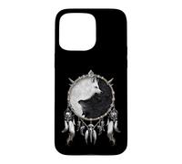 Carcasa para iPhone 15 Pro MAX Oficial Spiral Wolf Chi Yin Yang Gothic Fantasy