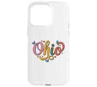 Carcasa para iPhone 15 Pro MAX Ohio Butterfly Script Cute Girl State Pride, Women & Kids