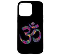 Carcasa para iPhone 15 Pro MAX Om Símbolo Namaste AUM Ohm Hindú Zen Tantra Yoga Día