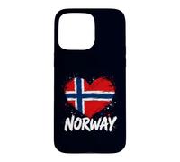 Carcasa para iPhone 15 Pro MAX Orgullo de Noruega Patrimonio Noruego Raíces escandinavas Viajes