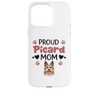 Carcasa para iPhone 15 Pro MAX Orgullosa Madre De Picard, Perro Pastor Picardo