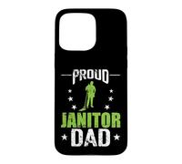 Carcasa para iPhone 15 Pro MAX Orgulloso Conserje papá Limpiador custodio