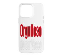 Carcasa para iPhone 15 Pro MAX Orgulloso De Ser Vasco Camiseta Frases Vasca