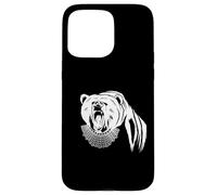 Carcasa para iPhone 15 Pro MAX Oso con Ruth Bader Ginsburg Collar I Dissent RGB