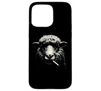 Carcasa para iPhone 15 Pro MAX Ovejas Fumadoras Humor Oscuro Ovejas Negras