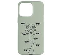 Carcasa para iPhone 15 Pro MAX OW OW Stick Character Figure Humor Chronic Pain Awareness