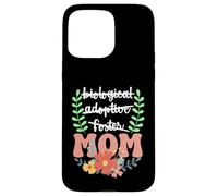 Carcasa para iPhone 15 Pro MAX Palabras Cruzadas a mamá diseño Floral a Mano