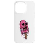 Carcasa para iPhone 15 Pro MAX Paleta de Calavera Rosa derretida Espeluznante Verano Halloween Espeluznante