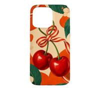 Carcasa para iPhone 15 Pro MAX Par de cerezos con Cinta y Flores