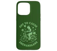 Carcasa para iPhone 15 Pro MAX para causar travesuras egipcias MAU Cat St Patricks Day