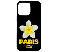 Carcasa para iPhone 15 Pro MAX Paris France Tropical Yellow Frangipani Flower Aesthetic