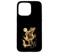 Carcasa para iPhone 15 Pro MAX Pascua 2027 Bunny Aullando a la Luna Meme