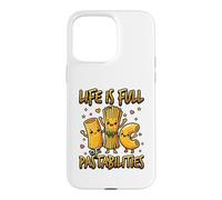 Carcasa para iPhone 15 Pro MAX Pasta Lover Comida Italiana Juego de Palabras Spaghetti Noodle
