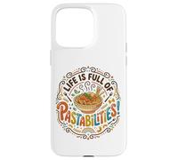 Carcasa para iPhone 15 Pro MAX Pasta Lover Comida Italiana Juego de Palabras Spaghetti Noodle