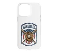Carcasa para iPhone 15 Pro MAX Patriotic Baseball Glove USA Flag Vintage Graphic